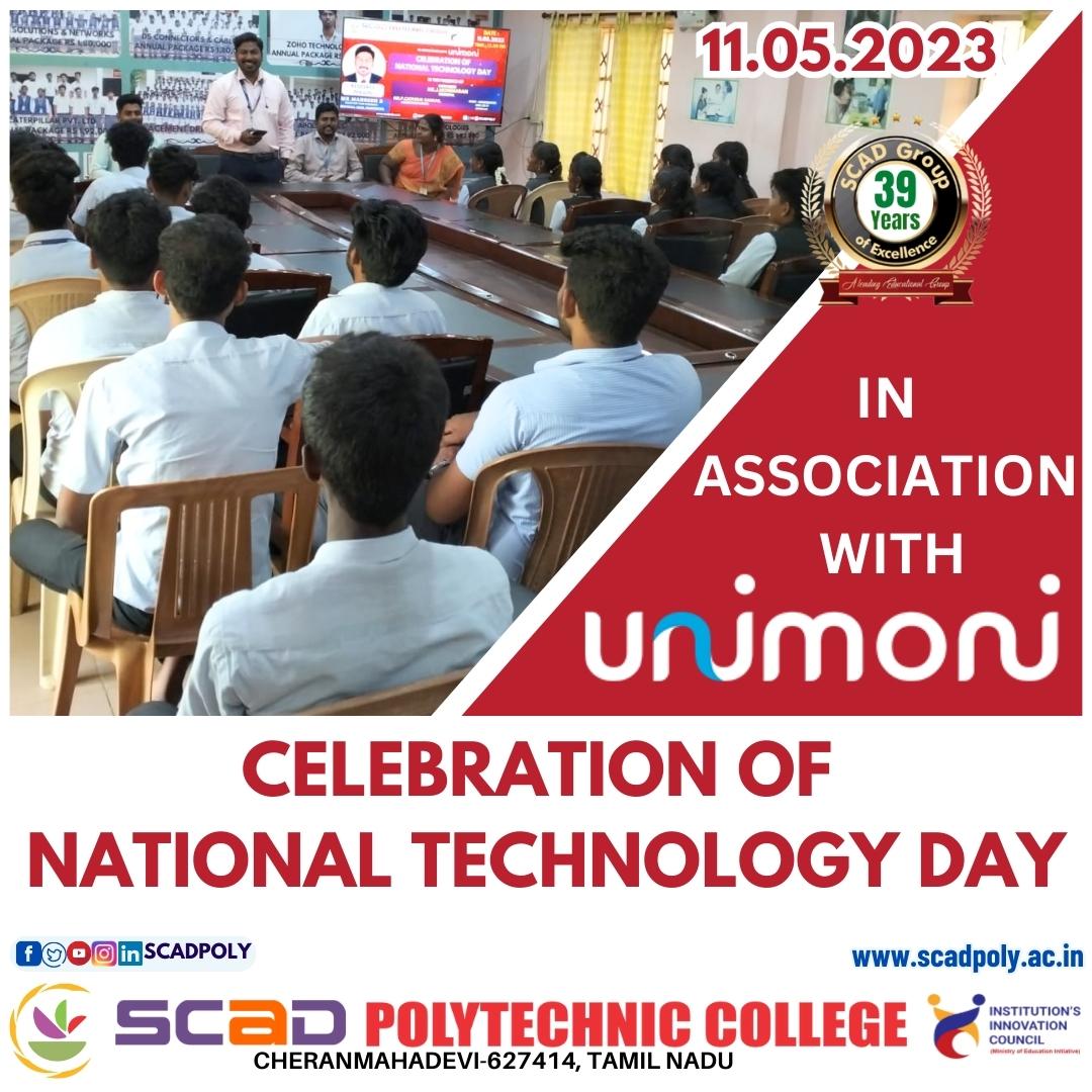 National Technology Day 2023 News & Events SCAD POLYTECHNIC COLLEGE